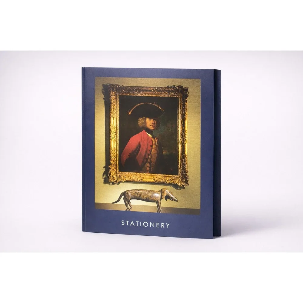 Dukes London Luxury Stationery Folder‎ Writing Set Navy Blue British Hotel